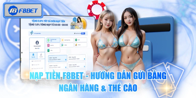 Nạp Tiền F8BET - Hướng Dẫn Gửi Bằng Ngân Hàng & Thẻ Cào